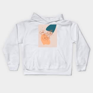 mid century art Kids Hoodie